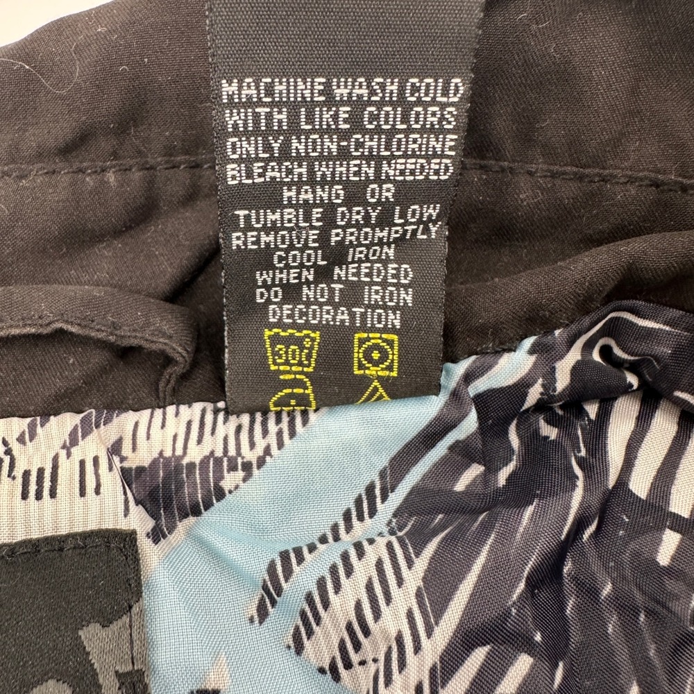 Y2K Quiksilver Mens Full Zip Jacket Windbreaker Large Graphic Print Streetwear - Picture 5 of 14